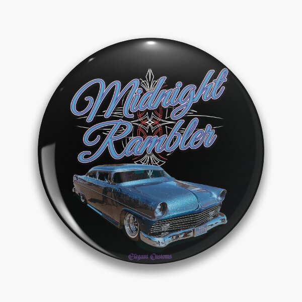 Item preview, 1955 Ford Midnight Rambler with text - Lowrider, Kustom, Hot Rod, Muscle Car designed and sold by Elegant Customs.