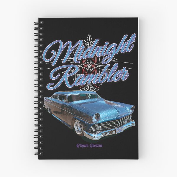 Item preview, 1955 Ford Midnight Rambler with text - Lowrider, Kustom, Hot Rod, Muscle Car designed and sold by Elegant Customs.