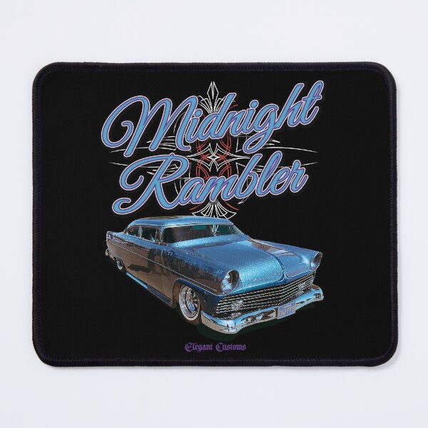 Item preview, 1955 Ford Midnight Rambler with text - Lowrider, Kustom, Hot Rod, Muscle Car designed and sold by Elegant Customs.
