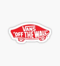 Vans Logo Red Sticker