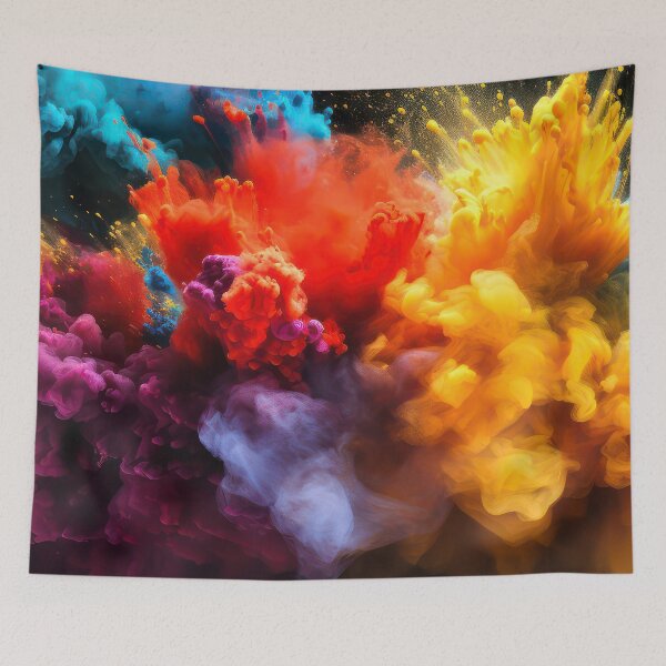 Item preview, Vibrant Neon-Like Colorful Explosions Of Smoke Abstract designed and sold by DEC02.