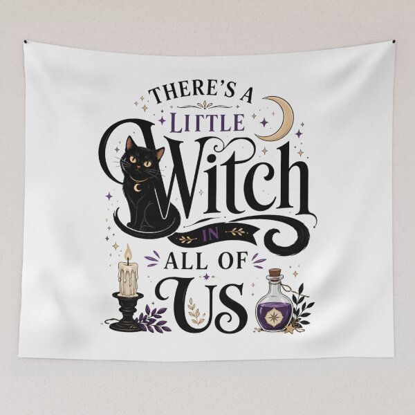 Item preview, There's A Little Witch in All of Us Halloween Spooky Season designed and sold by PaigeWoodShop.