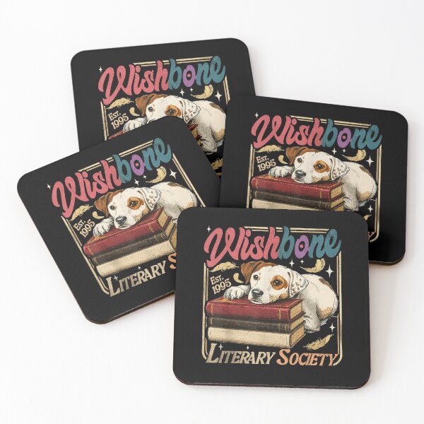 Item preview, Wishbone Literary Society Est 1995 Book Lover Dog Vintage  designed and sold by MassonCalepon.