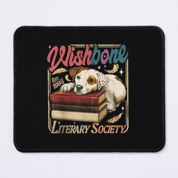 Item preview, Wishbone Literary Society Est 1995 Book Lover Dog Vintage  designed and sold by MassonCalepon.