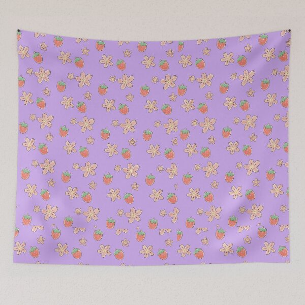 Item preview, Cute Pastel Sakura & Strawberry Seamless Pattern | Kawaii Japanese Aesthetic designed and sold by Adobofaves2020.