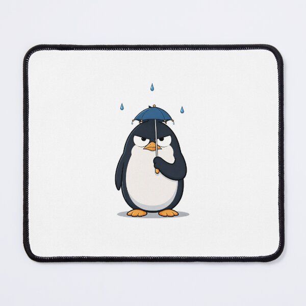 Item preview, Funny Penguin With Tiny Umbrella | Cute Rainy Day Design designed and sold by Catchy-Couture.