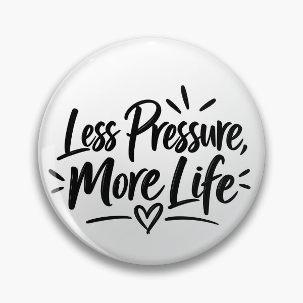 Item preview, Less Pressure More Life – Minimal Positive Quote designed and sold by TinyWeird.
