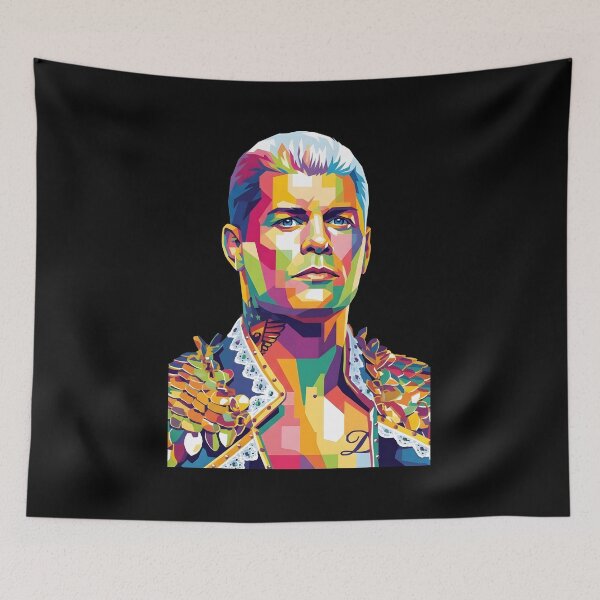 Aperçu de l'œuvre Cody Rhodes Pop Art créée et vendue par Zamziri.