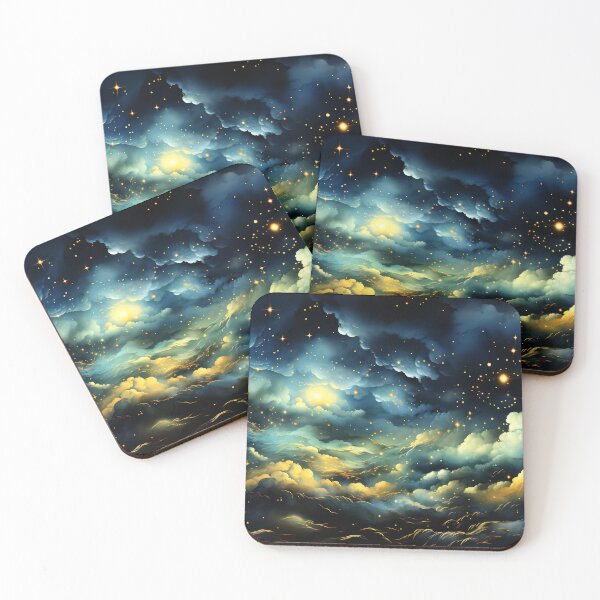 Item preview, Fantasy Dream Vibrant Moon, Heavenly Clouds, And Stars  designed and sold by DEC02.