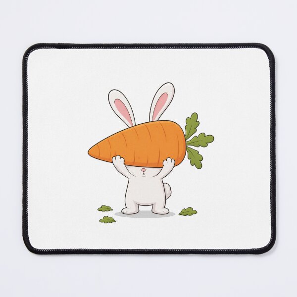 Item preview, Funny Bunny Carrying a Giant Carrot designed and sold by Catchy-Couture.