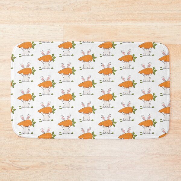 Item preview, Funny Bunny Carrying a Giant Carrot designed and sold by Catchy-Couture.