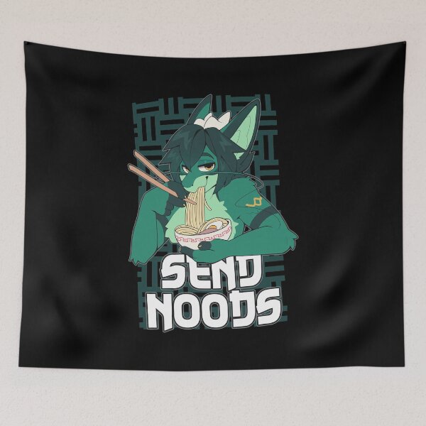 Item preview, Send Noods Character Eating Ramen designed and sold by DAKOTHONY.