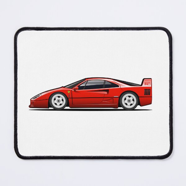 Item preview, Illustration of Ferrari F40 in Red Color Side view designed and sold by Juan-Art-22.