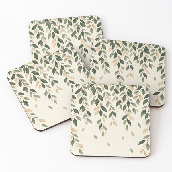 Item preview, Elegant Botanical Leaf Curtain designed and sold by Smoimi.