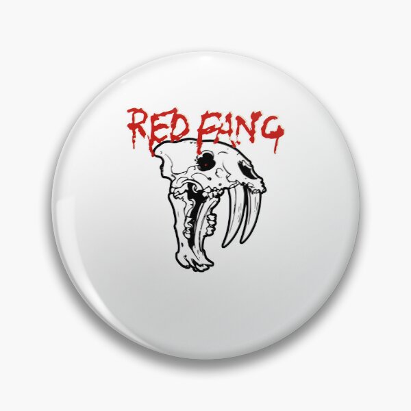 Item preview, RED FANGG Saber Tooth Skull Band designed and sold by HollyBellArtSte.