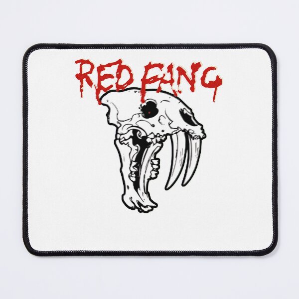 Item preview, RED FANGG Saber Tooth Skull Band designed and sold by HollyBellArtSte.