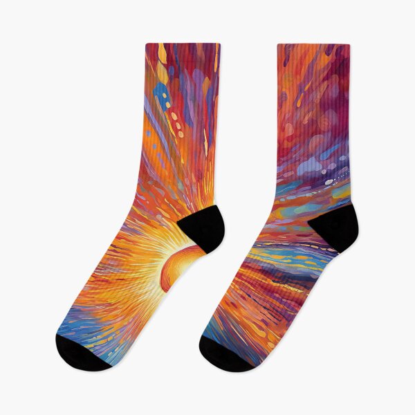 Item preview, Vibrant Fantasy Sunset Slipping Into The Blue Ocean designed and sold by DEC02.