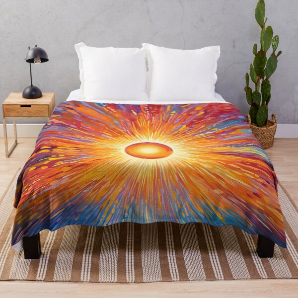 Item preview, Vibrant Fantasy Sunset Slipping Into The Blue Ocean designed and sold by DEC02.