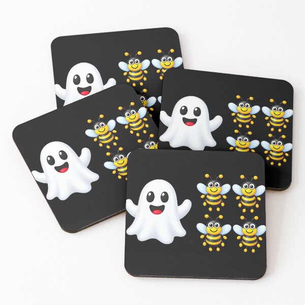 Item preview, Ghost And Four Bees Funny Boo Bees Halloween designed and sold by cruddenstroud23.