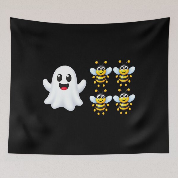 Item preview, Ghost And Four Bees Funny Boo Bees Halloween designed and sold by cruddenstroud23.