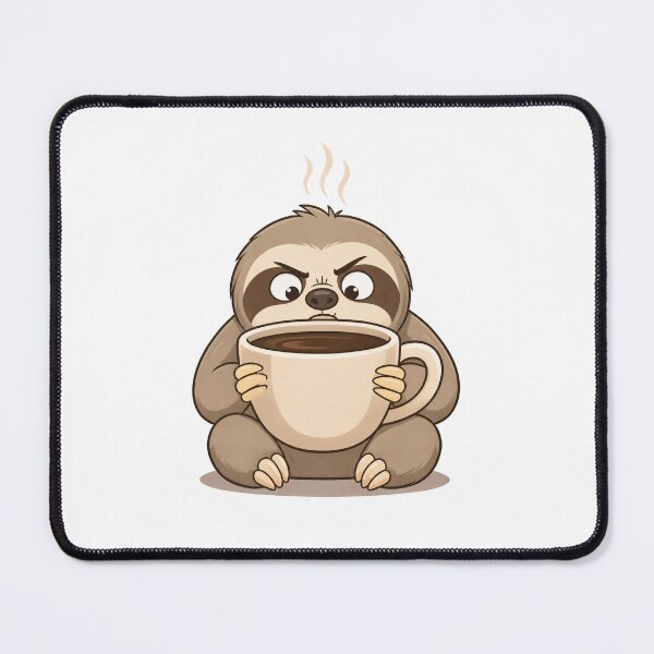 Item preview, Funny Sloth Struggling With a Coffee Cup designed and sold by Catchy-Couture.