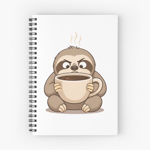Item preview, Funny Sloth Struggling With a Coffee Cup designed and sold by Catchy-Couture.