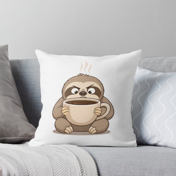 Item preview, Funny Sloth Struggling With a Coffee Cup designed and sold by Catchy-Couture.