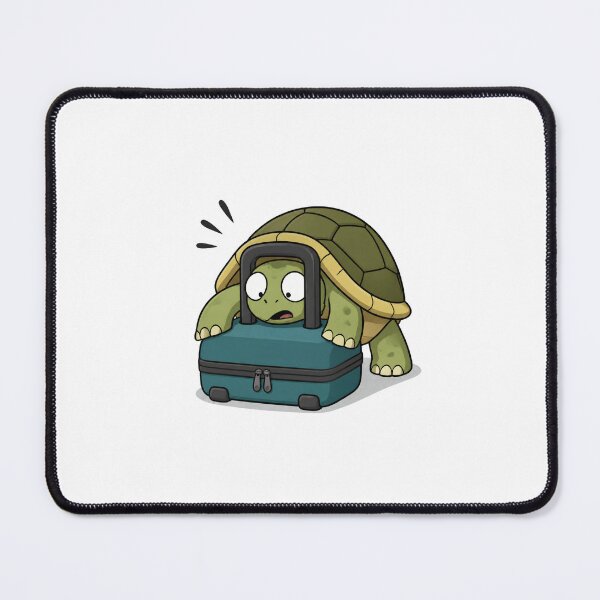 Item preview, Funny Turtle Stuck in a Travel Bag designed and sold by Catchy-Couture.