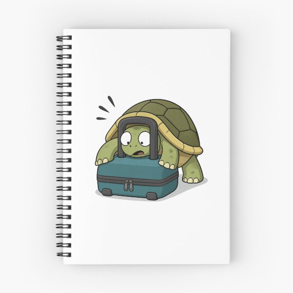 Item preview, Funny Turtle Stuck in a Travel Bag designed and sold by Catchy-Couture.