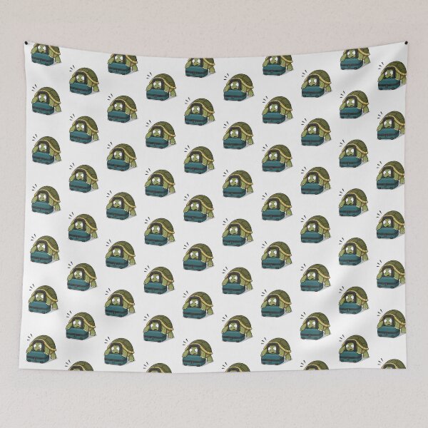 Item preview, Funny Turtle Stuck in a Travel Bag designed and sold by Catchy-Couture.