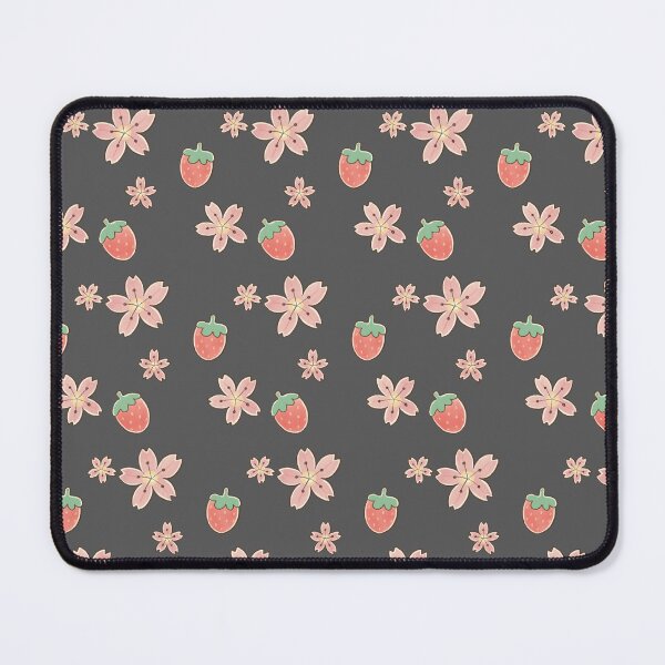 Item preview, Dark Kawaii Sakura & Strawberry Seamless Pattern | Moody Cottagecore Floral designed and sold by Adobofaves2020.