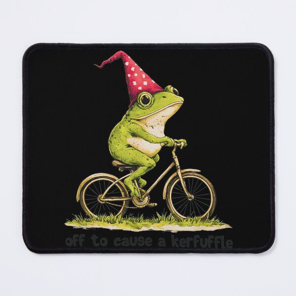 Item preview, Toad in Wizard Hat Riding Bicycle Kerfuffle designed and sold by DAKOTHONY.