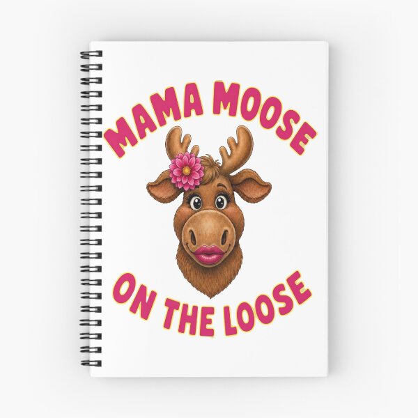 Item preview, Mama Moose On The Loose Cute Animal Art designed and sold by ScenicRoute66.