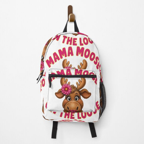 Item preview, Mama Moose On The Loose Cute Animal Art designed and sold by ScenicRoute66.
