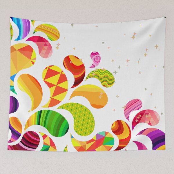 Item preview, Colorful Geometric Paisley Burst designed and sold by RAJASWARSTORE.