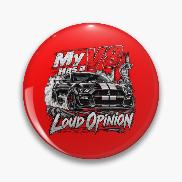 Item preview, My V8 Has a Loud Opinion Shelby GT500 T-Shirt designed and sold by TZehrfeldPhotos.