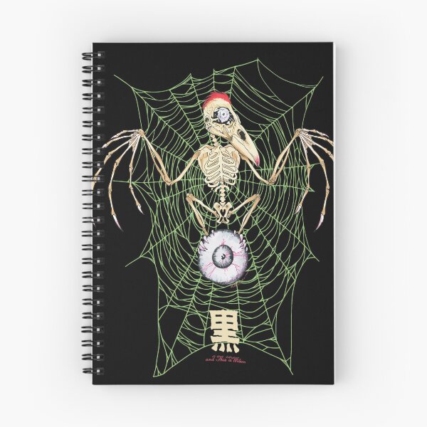 Item preview, Skeletal Bird, Web, and Eyeball Macabre Art designed and sold by BRIANLLIAM.