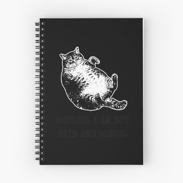 Item preview, Chubby Cat Lying Down I Am But Skin designed and sold by NICOLKITCHE.