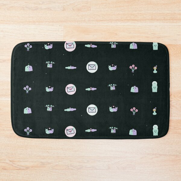 Item preview, Romantic Ghost Lovers Vector Micro Icon Pattern Spooky Love designed and sold by KungPowUnicorn.