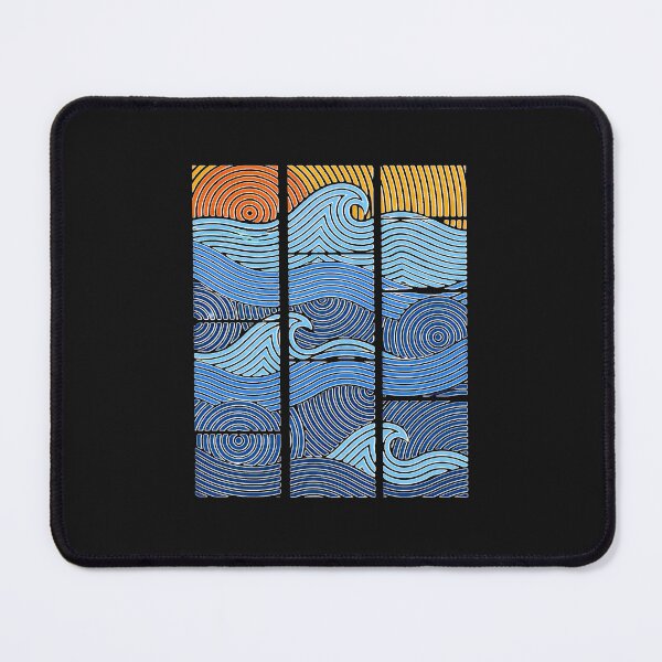 Item preview, Abstract Waves Sun Art Mosaic designed and sold by YarningsandYear.
