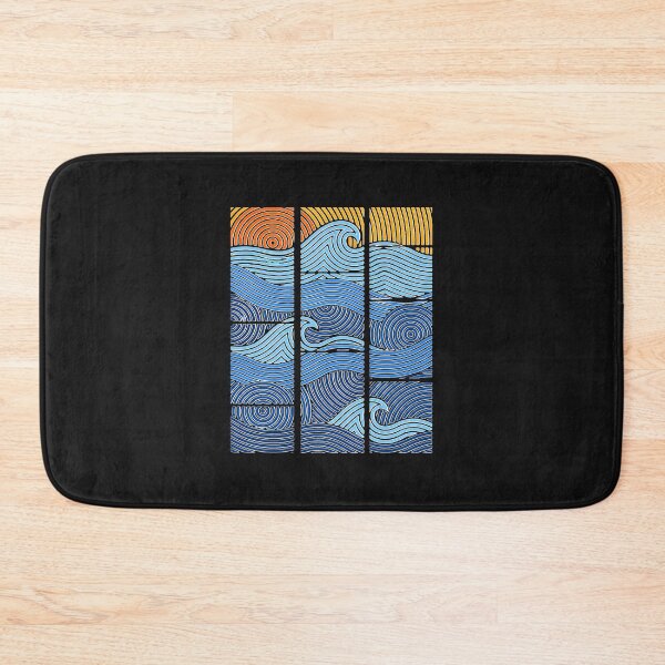 Item preview, Abstract Waves Sun Art Mosaic designed and sold by YarningsandYear.