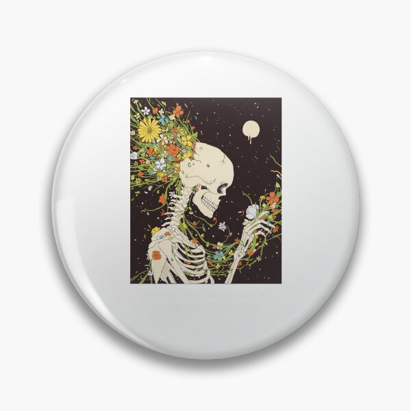Item preview, Esqueleto con flores que le crecen de la cabeza. designed and sold by BRIANLLIAM.