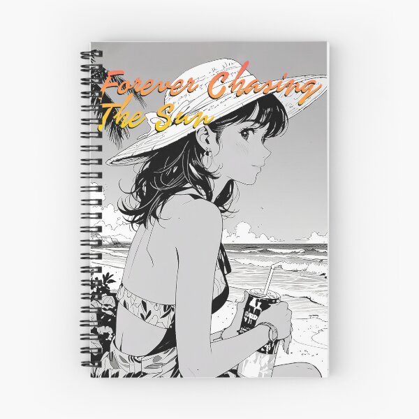 Item preview, Beautiful manga-style girl at the beach—for lovers of the sun, sand, and sea. designed and sold by UrbanTRIP.
