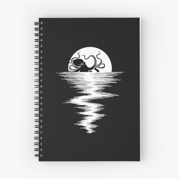 Item preview, Octopus Moon Water Reflection Graphic designed and sold by YarningsandYear.