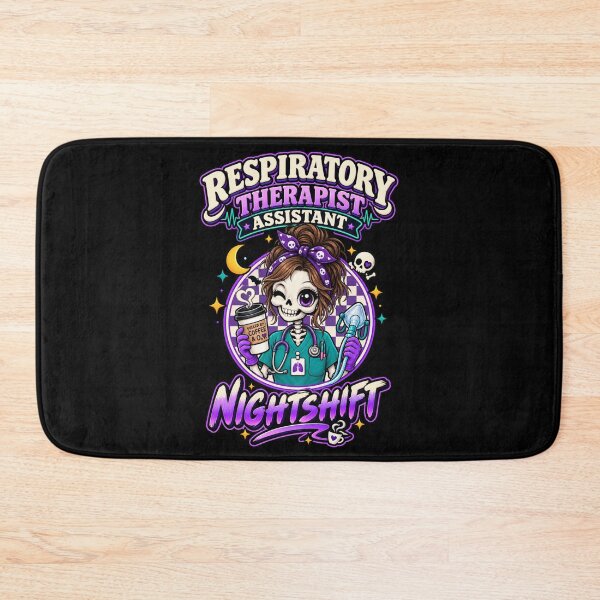Item preview, Respiratory Therapist Assistant Nightshift Female Skeleton Checkered Coffee designed and sold by ClinicalHubs.