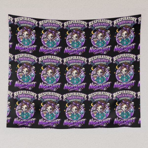 Item preview, Respiratory Therapist Assistant Nightshift Female Skeleton Checkered Coffee designed and sold by ClinicalHubs.