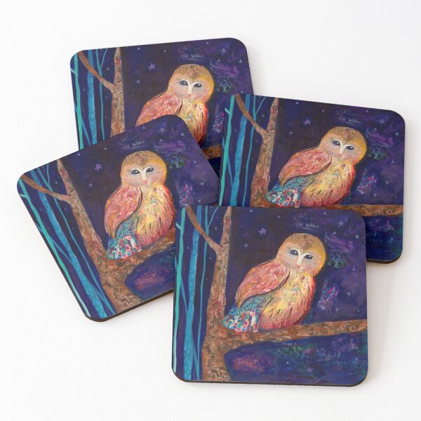 Item preview, The Watchful Owl designed and sold by Laura Terese Art.