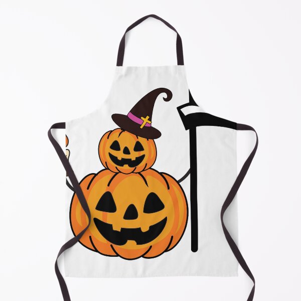 Item preview, Cute Halloween jack o lantern with witch hat and scythe designed and sold by PowerAntShop.