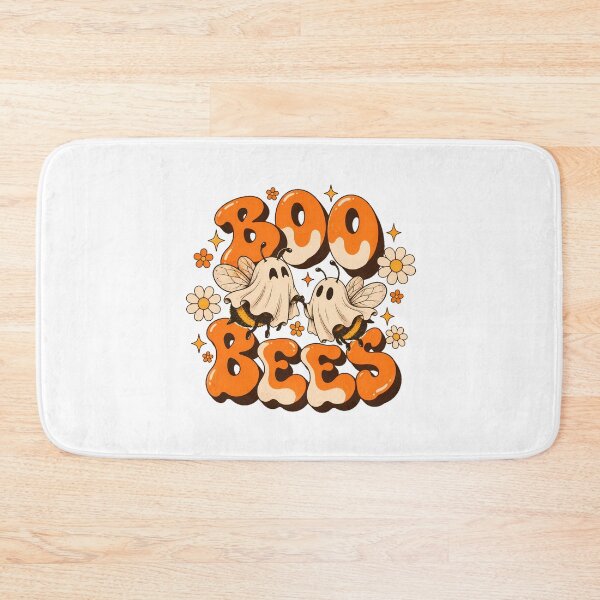 Item preview, Ghost Bee Groovy Flower Insect Halloween Spooky Pun designed and sold by chattsuede.