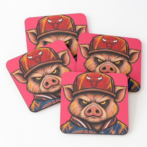 Item preview, Jack Ass Angry Pig Chicago Bulls Fan Vintage Art designed and sold by BRTHRCNK01.